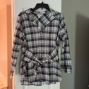 NWT J Crew Plaid Lightweight Button Down Shirt